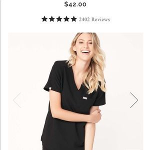 Figs scrub top. One pocket. OR style